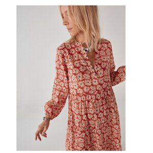 NWT Maison Hotel Elodie Las Dalia Floral Long Sleeve Dress 100% Cotton